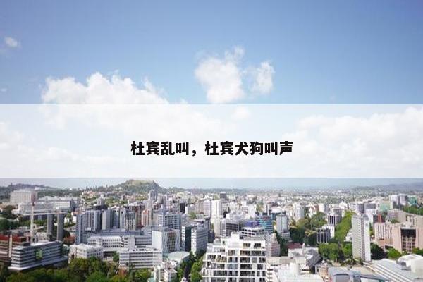 杜宾乱叫，杜宾犬狗叫声