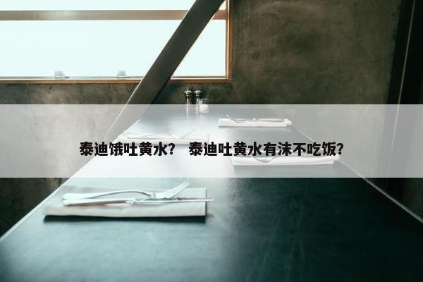 泰迪饿吐黄水？ 泰迪吐黄水有沫不吃饭？