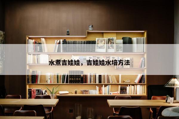 水煮吉娃娃,吉娃娃水培方法