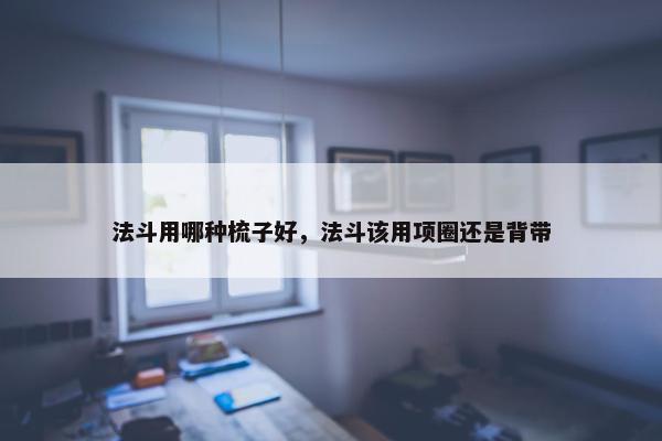 法斗用哪种梳子好，法斗该用项圈还是背带