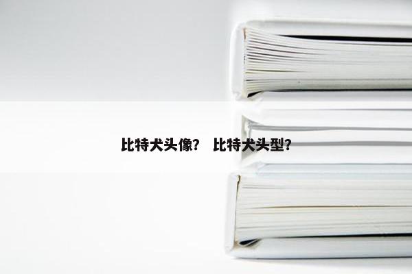 比特犬头像? 比特犬头型?