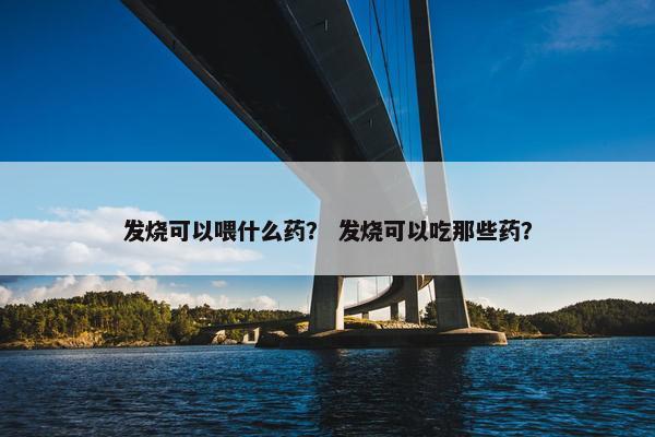 发烧可以喂什么药？ 发烧可以吃那些药？