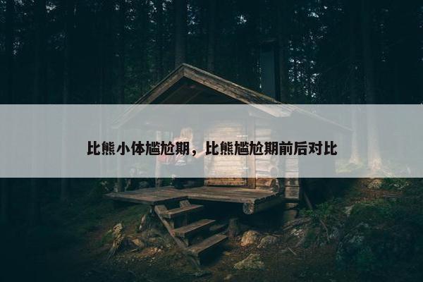 比熊小体尴尬期，比熊尴尬期前后对比