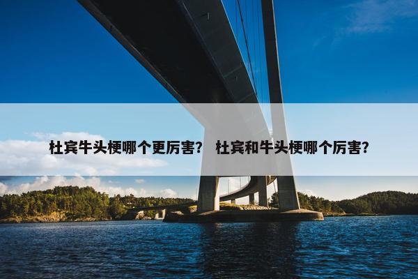 杜宾牛头梗哪个更厉害? 杜宾和牛头梗哪个厉害?