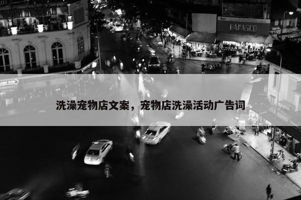 洗澡宠物店文案，宠物店洗澡活动广告词