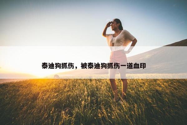 泰迪狗抓伤，被泰迪狗抓伤一道血印
