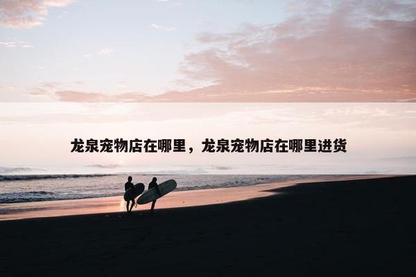 龙泉宠物店在哪里，龙泉宠物店在哪里进货