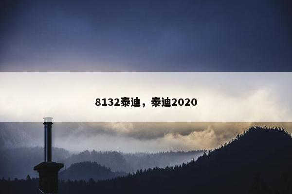 8132泰迪，泰迪2020