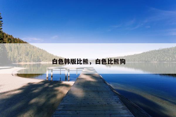 白色韩版比熊，白色比熊狗