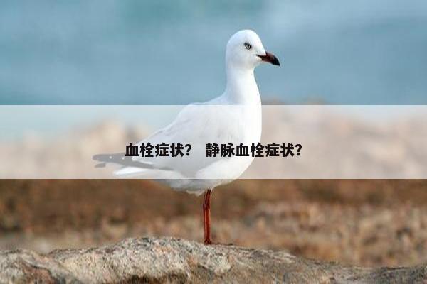 血栓症状? 静脉血栓症状?