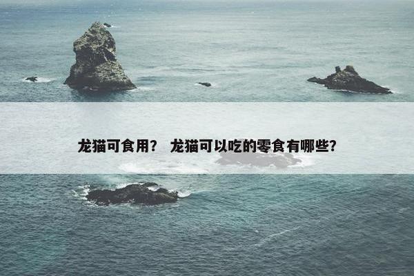 龙猫可食用? 龙猫可以吃的零食有哪些?