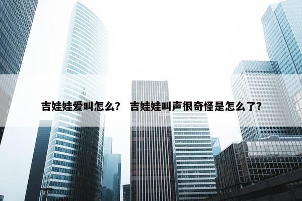 吉娃娃爱叫怎么? 吉娃娃叫声很奇怪是怎么了?