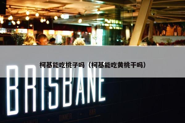 柯基能吃桃子吗（柯基能吃黄桃干吗）