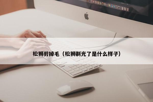 松狮剪掉毛(松狮剃光了是什么样子)