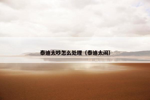 泰迪太吵怎么处理（泰迪太闹）