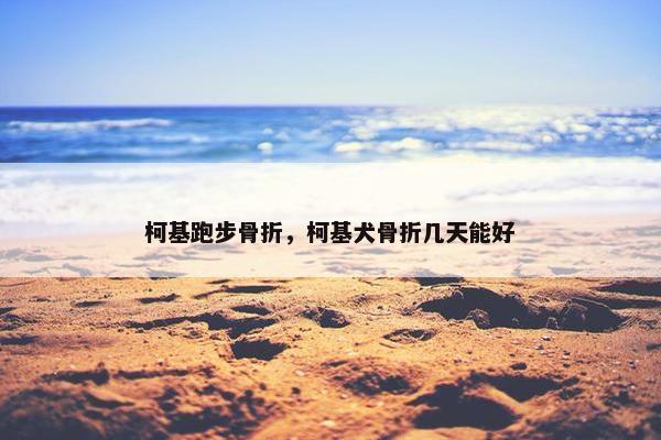 柯基跑步骨折，柯基犬骨折几天能好