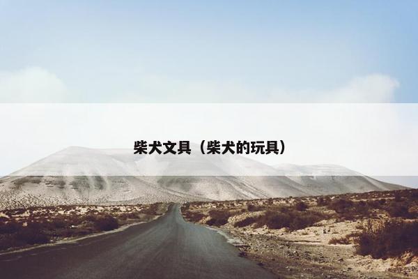 柴犬文具（柴犬的玩具）
