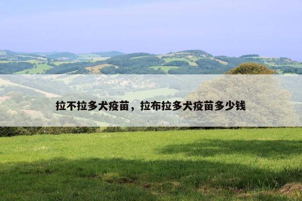 拉不拉多犬疫苗,拉布拉多犬疫苗多少钱