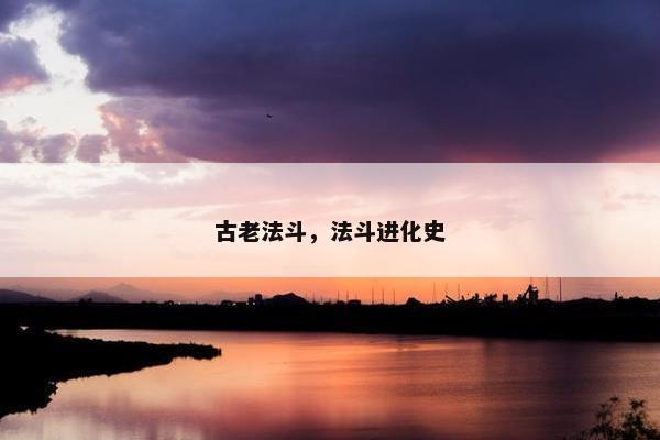 古老法斗，法斗进化史