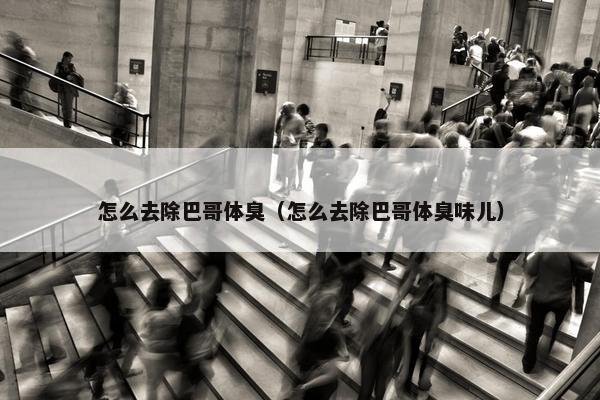 怎么去除巴哥体臭（怎么去除巴哥体臭味儿）