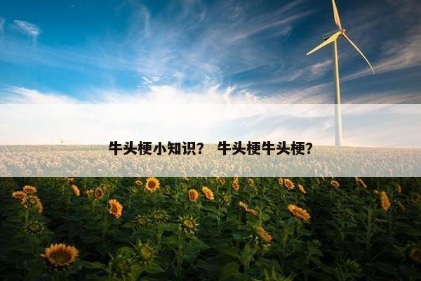 牛头梗小知识? 牛头梗牛头梗?