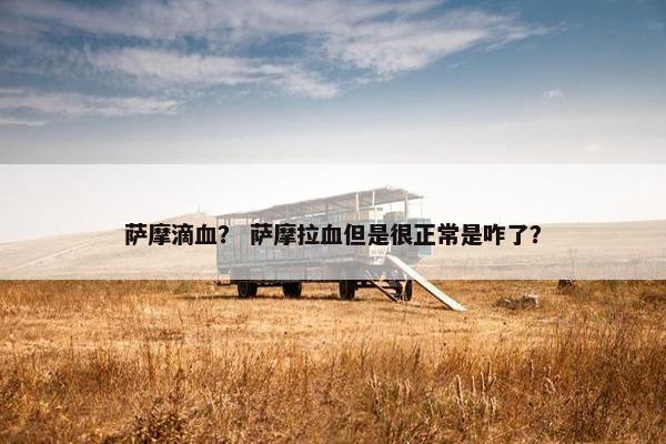 萨摩滴血？ 萨摩拉血但是很正常是咋了？