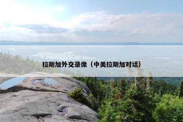 拉斯加外交录像(中美拉斯加对话)