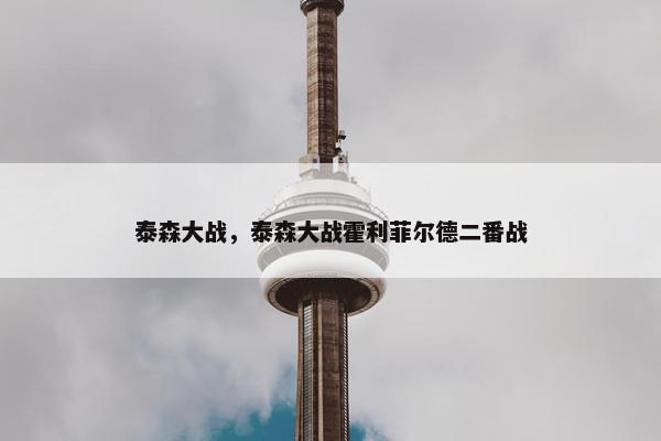 泰森大战,泰森大战霍利菲尔德二番战