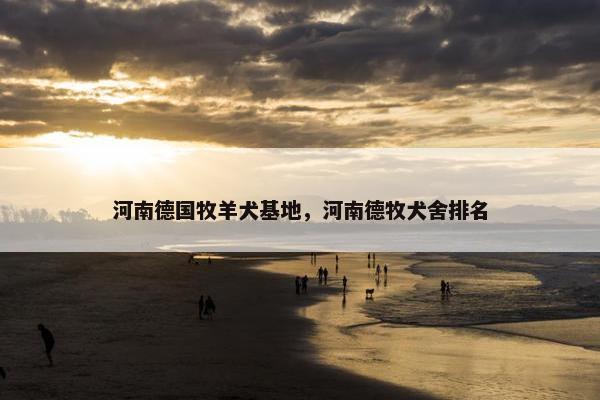 河南德国牧羊犬基地，河南德牧犬舍排名