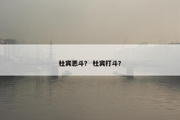 杜宾恶斗？ 杜宾打斗？