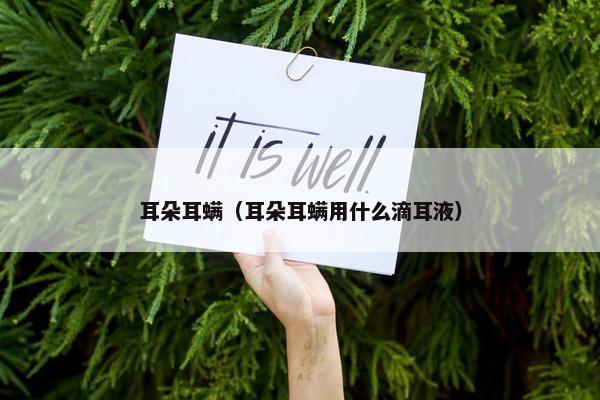 耳朵耳螨(耳朵耳螨用什么滴耳液)
