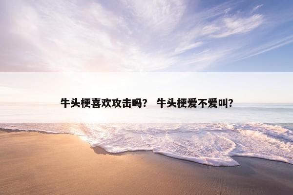 牛头梗喜欢攻击吗？ 牛头梗爱不爱叫？