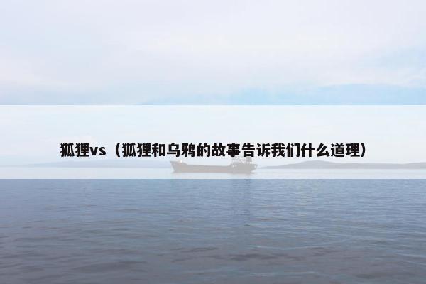 狐狸
