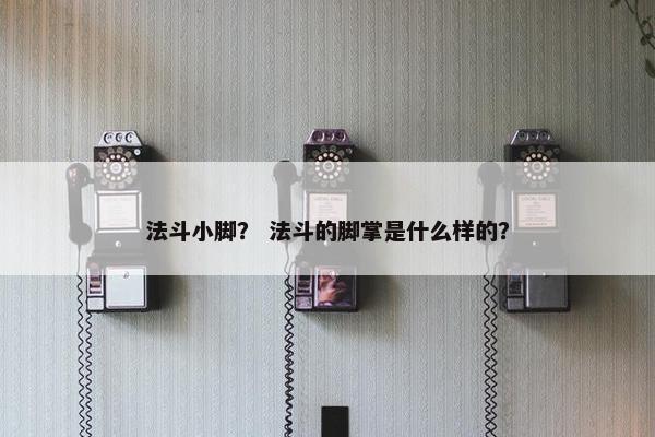 法斗小脚？ 法斗的脚掌是什么样的？