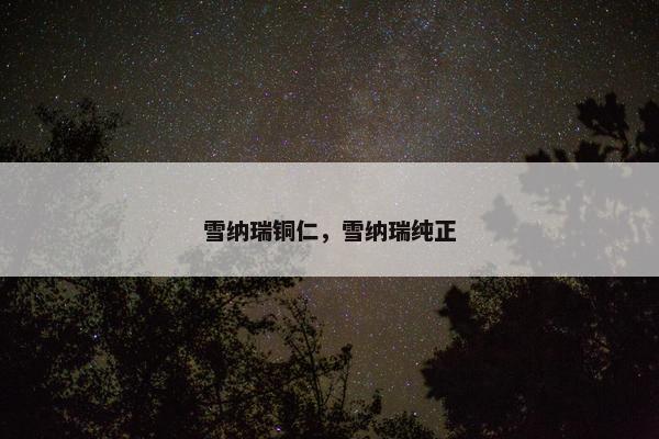 雪纳瑞铜仁,雪纳瑞纯正
