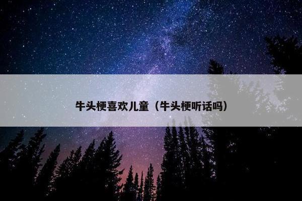 牛头梗喜欢儿童（牛头梗听话吗）