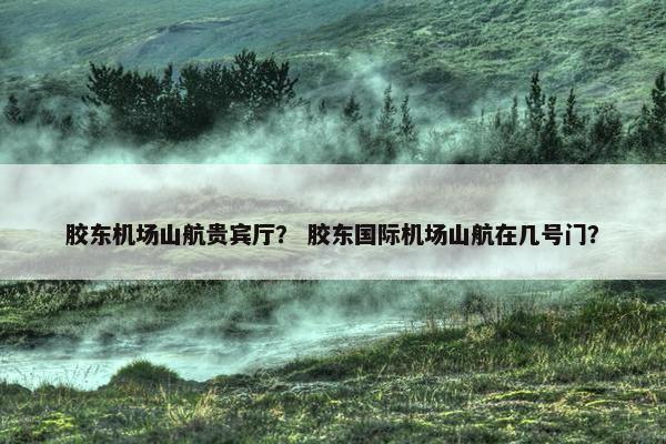 胶东机场山航贵宾厅？ 胶东国际机场山航在几号门？