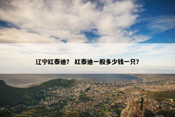 辽宁红泰迪？ 红泰迪一般多少钱一只？