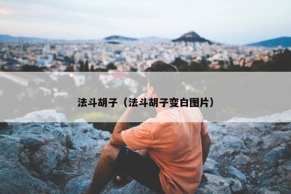 法斗胡子（法斗胡子变白图片）
