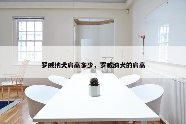 罗威纳犬肩高多少，罗威纳犬的肩高