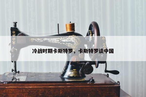 冷战时期卡斯特罗，卡斯特罗谈中国