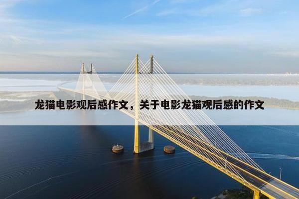 龙猫电影观后感作文,关于电影龙猫观后感的作文