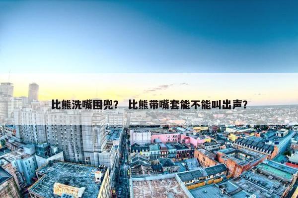 比熊洗嘴围兜？ 比熊带嘴套能不能叫出声？