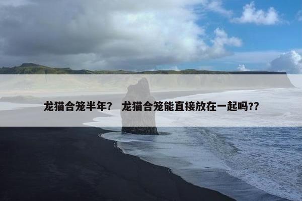 龙猫合笼半年? 龙猫合笼能直接放在一起吗??
