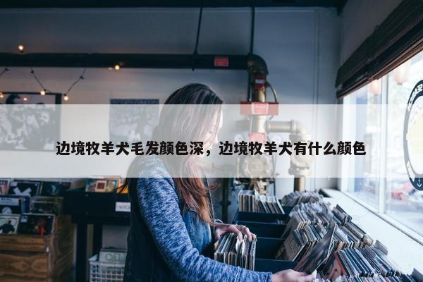 边境牧羊犬毛发颜色深,边境牧羊犬有什么颜色