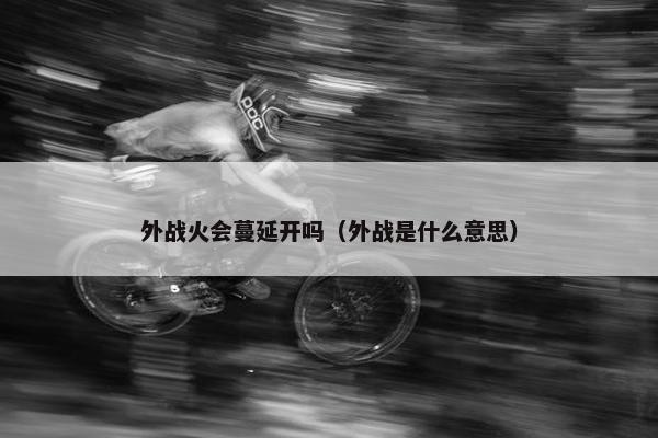 外战火会蔓延开吗（外战是什么意思）
