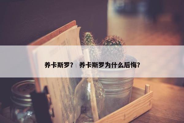 养卡斯罗？ 养卡斯罗为什么后悔？