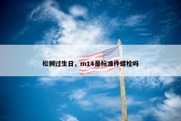 松狮过生日，m14是标准件螺栓吗