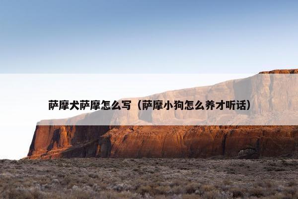 萨摩犬萨摩怎么写（萨摩小狗怎么养才听话）