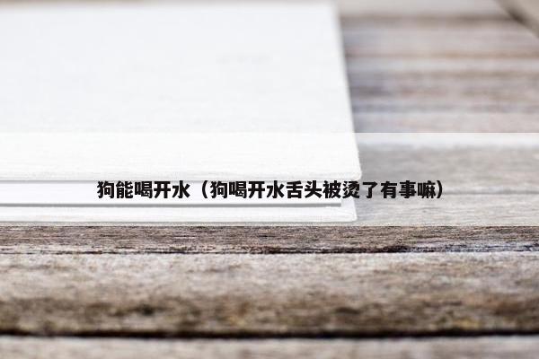 狗能喝开水（狗喝开水舌头被烫了有事嘛）